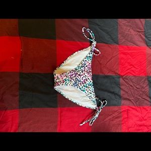 Leopard print swim bottoms